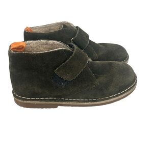 Mini boden Suede Boots - Olive Green size 10